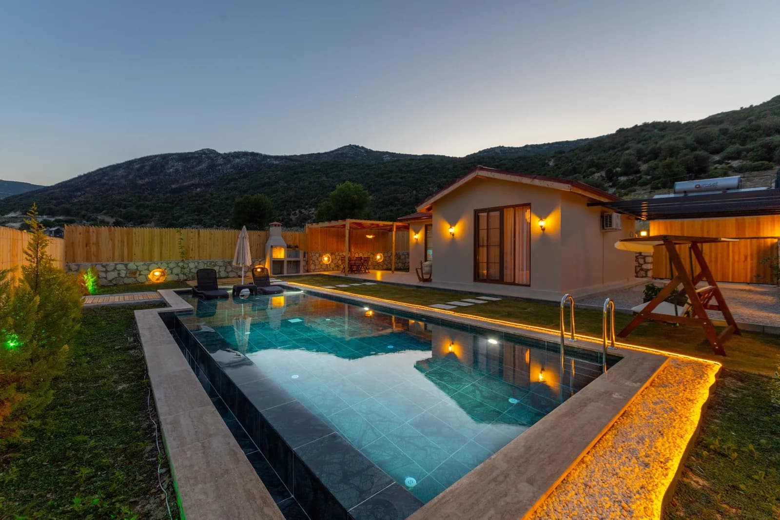 Villa Green Balayı, Kaş — muhafazakâr villa