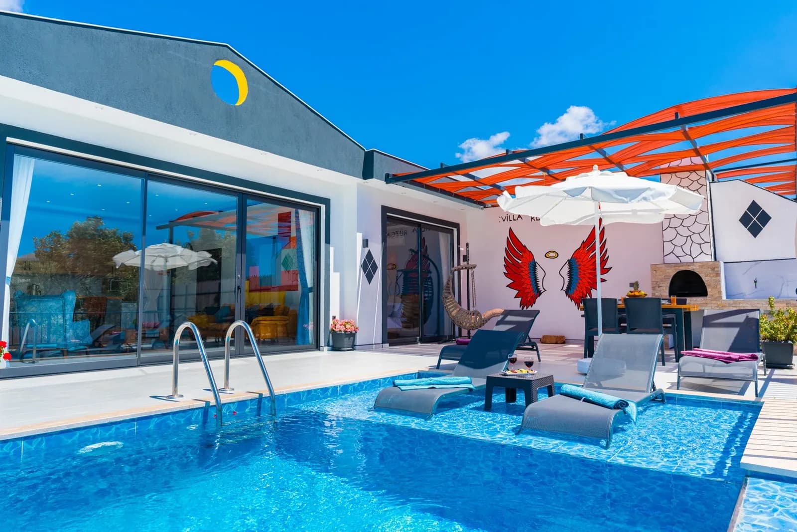 Villa Rüzgar 1, Kaş — muhafazakâr villa
